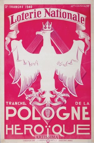 Louis Marcoussis (1878 – 1941), Loterie Nationale – Tranche de la Pologne Heroïque, 1939