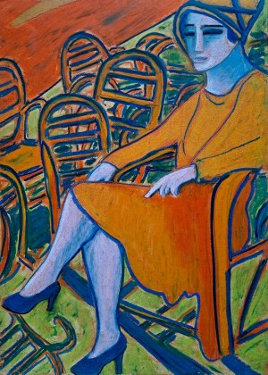 Bartlomiej ZAŁUCKI (b. 1979), Orange Chairs, 2017