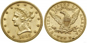 United States of America (USA), $10, 1905, Philadelphia