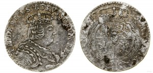 Germany, sixpence, 1755 E, Königsberg