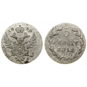 Polska, 5 groszy pols., 1820 IB, Warszawa