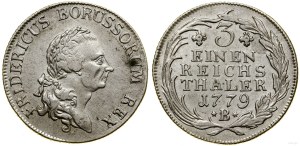 Germany, 1/3 thaler, 1779 B, Breslau