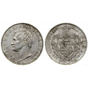 Niemcy, talar, 1858 F, Drezno