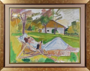 Wojciech WEISS (1875-1950), Dolce far niente - Odpoczywająca Aneri