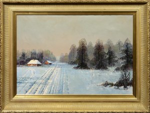 Wiktor KORECKI (1890-1980), Pejzaż zimowy