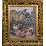 Zdzisław JASIŃSKI (1863-1932), Pod kolumną Zygmunta, 1923