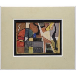Marek WŁODARSKI (1903-1960), Figure on a ship [Composition], ca. 1948