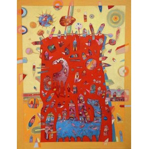 Gregory Fiddler, Gravitating autumn and the blue horse, 2018