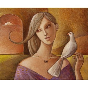 Agnieszka Korczak-Ostrowska, Girl with a Dove, 2019