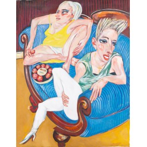 Stanisław Frenkiel (1918 - 2001), Blue Sofa