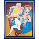 Stanisław Frenkiel (1918 - 2001), Blue Sofa