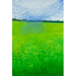 Agnieszka Niziurska (geb. 1955, Warschau), Grüne Vertikale, 2023
