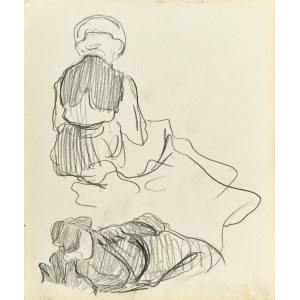 Stanislaw KAMOCKI (1875-1944), Sketches of a seated and reclining woman, V 1903