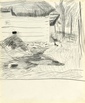 Stanisław KAMOCKI (1875-1944), Chałupa wiejska, lato 1903