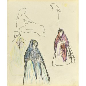 Stanislaw KAMOCKI (1875-1944), Sketches of rural babes, VI 1903