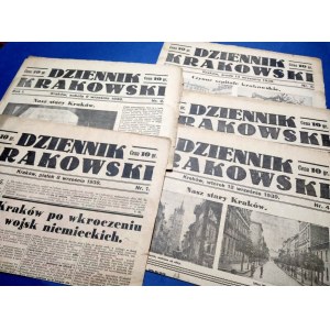 Dziennik Krakowski - wrzesień 1939, numery 1-5