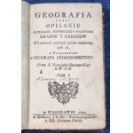 Siarczyński GEOGRAFIA CZYLI OPISANIE kraiów i narodów 1790 1794 (2 tomy)