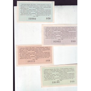 Łotwa, 4 bilety z 1960 r.