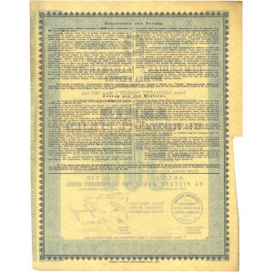 Lorenz i Krusche, Manufaktura Bawełniana, akcja na 500 rubli, Zgierz, kap. 600 tys. (1899) r.