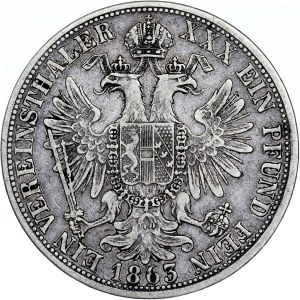 Franz Joseph I. (1848-1916) 1 Vereinsthaler 1863 A