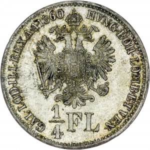 House of Habsburg - Franz Joseph I. (1848-1916) ¼ Gulden 1860 B