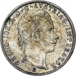 House of Habsburg - Franz Joseph I. (1848-1916) ¼ Gulden 1860 B