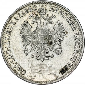 House of Habsburg - Franz Joseph I. (1848-1916) ¼ Gulden 1860 B