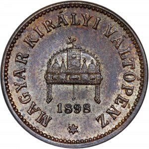 Franz Joseph I. (1848-1916) 2 Filler 1898 KB