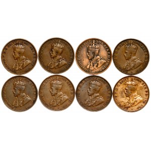 Australia - George V (1910-1936) One Penny Lot - 8 pcs
