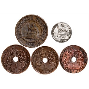 Francia - Indo Chine LOT - 5 pz.