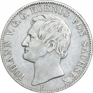 German States - Saxony. John I Vereinstaler 1858 F