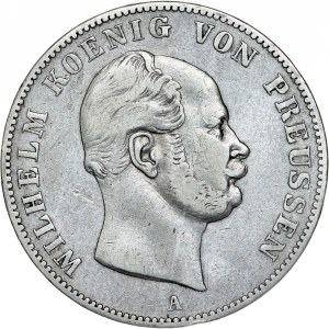 German States - Brandenburg-Preußen Wilhelm I. 1861 - 1886 1 Vereinsthaler, 1862 A