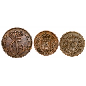 German States - LOT - 3 pcs
