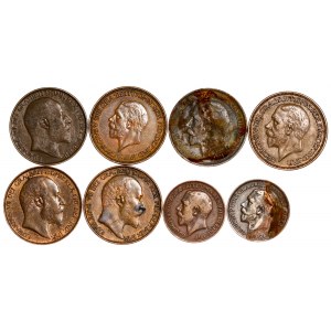 Great Brittain - Georg V. Copper LOT - 8 pcs
