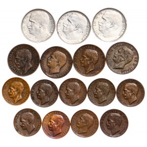 Italian States - SAVOIA - Vittorio Emanuele III (1900-1943) - LOT - 16 pcs