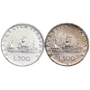 Italy - 500 Lire - LOT - 2 pcs