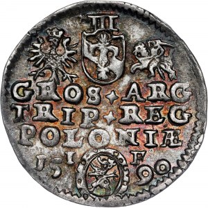 Poland - Sigismund III Vasa Groschen (Trojak) 1590 IF