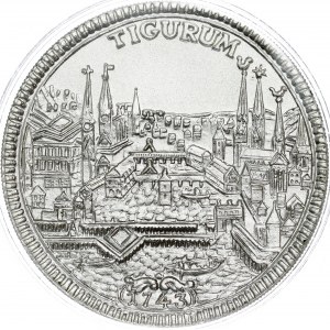 Switzerland - Zürich -1986 Silver, on the 2000th anniversary of the city. Halbtaler 1743