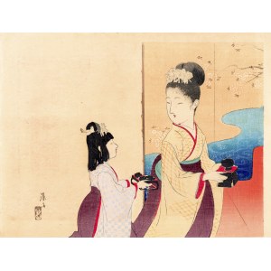 Tomioka Eisen (1864-1905), Festiwal lalek (Hina Matsuri), Japonia, 1903 r.