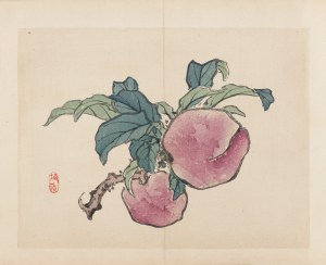 Kōno Bairei (1844-1895), wyd. Yamada Shinzaburo, Brzoskwinie, Kioto, 1913 r.
