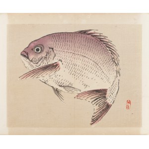 Kōno Bairei (1844-1895), ed. Yamada Shinzaburo, Sea bream, Kyoto, 1913.