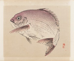 Kōno Bairei (1844-1895), wyd. Yamada Shinzaburo, Leszcz morski, Kioto, 1913 r.