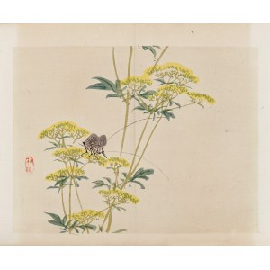 Kōno Bairei (1844-1895), published by Yamada Shinzaburo, In the Meadow, Kyoto, 1913.