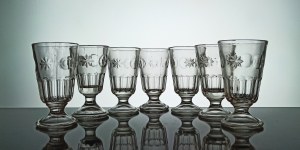 SET OF 7 GROG POKALS HYDRANGEA 1936/153