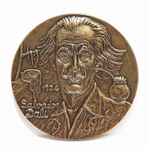 Salvador Dali (1904 - 1989), Medal, Portrait of Salvador Dalí | The Temptation of St. Anthony