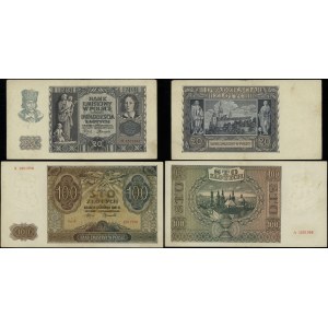Pologne, ensemble : 20 or 1940 et 100 or 1941