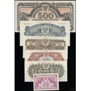 Polska, zestaw banknotów emisji pamiątkowej 1974