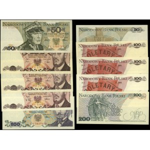 Pologne, série de 5 billets, 1982-1988