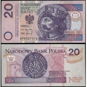 Pologne, 20 zloty, 25.03.1994