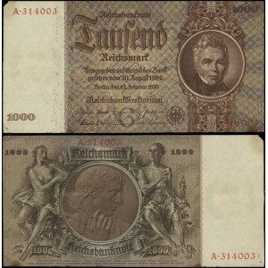 Niemcy, 1.000 marek, 22.02.1936